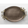 OVAL TRAY FLORAL ANTIQUE