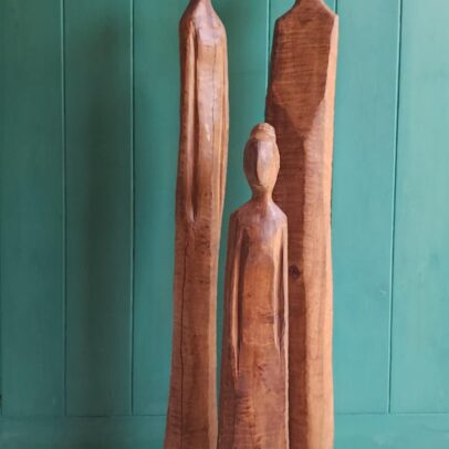 WOODEN FIGURES SE OF 3